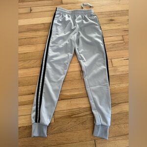 Real Essentials Boys’s Size X-Small Gray with Black Stripes Jogger Pants